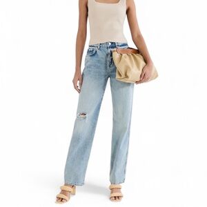 Reformation Val Baggy Straight Jeans Folsom Size 24 NWT